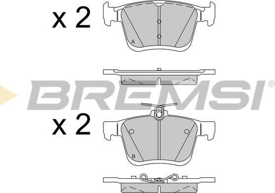 Bremsi BP3518 - Гальмівні колодки, дискові гальма autozip.com.ua
