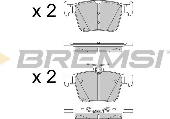 Bremsi BP3517 - Гальмівні колодки, дискові гальма autozip.com.ua