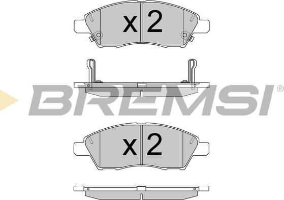 Bremsi BP3589 - Гальмівні колодки, дискові гальма autozip.com.ua