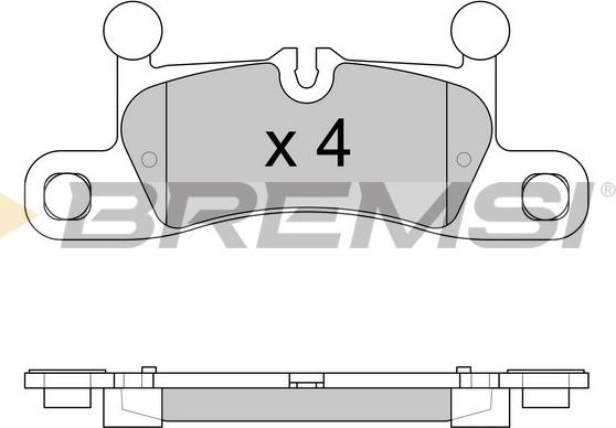 Bremsi BP3585 - Гальмівні колодки, дискові гальма autozip.com.ua