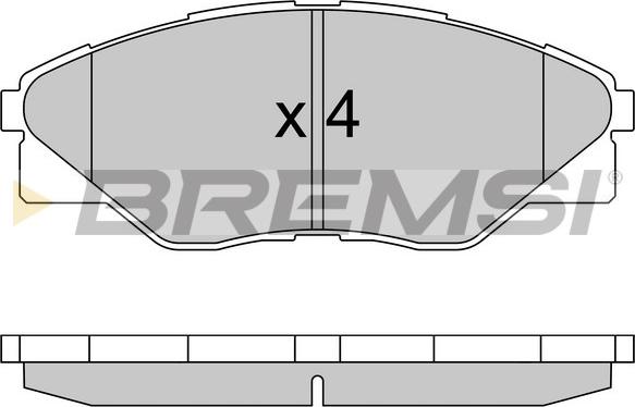 Bremsi BP3586 - Гальмівні колодки, дискові гальма autozip.com.ua