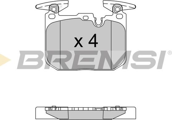 Bremsi BP3522 - Гальмівні колодки, дискові гальма autozip.com.ua