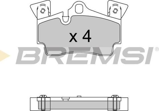 Bremsi BP3574 - Гальмівні колодки, дискові гальма autozip.com.ua