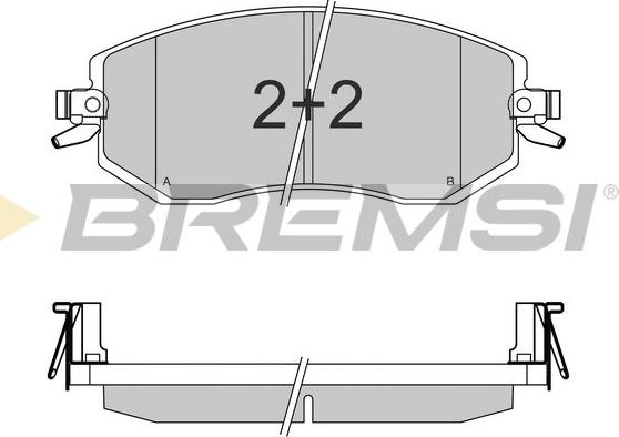 Bremsi BP3570 - Гальмівні колодки, дискові гальма autozip.com.ua