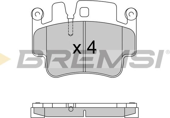 Bremsi BP3573 - Гальмівні колодки, дискові гальма autozip.com.ua