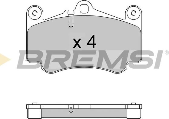Bremsi BP3572 - Гальмівні колодки, дискові гальма autozip.com.ua