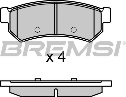 Bremsi BP3695 - Гальмівні колодки, дискові гальма autozip.com.ua