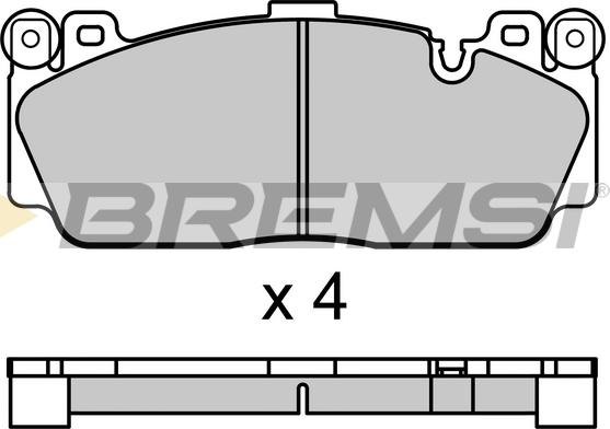 Bremsi BP3691 - Гальмівні колодки, дискові гальма autozip.com.ua