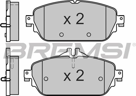 Bremsi BP3640 - Гальмівні колодки, дискові гальма autozip.com.ua