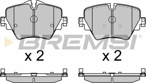 Bremsi BP3643 - Гальмівні колодки, дискові гальма autozip.com.ua