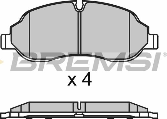 Bremsi BP3651 - Гальмівні колодки, дискові гальма autozip.com.ua