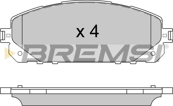 Bremsi BP3605 - Гальмівні колодки, дискові гальма autozip.com.ua