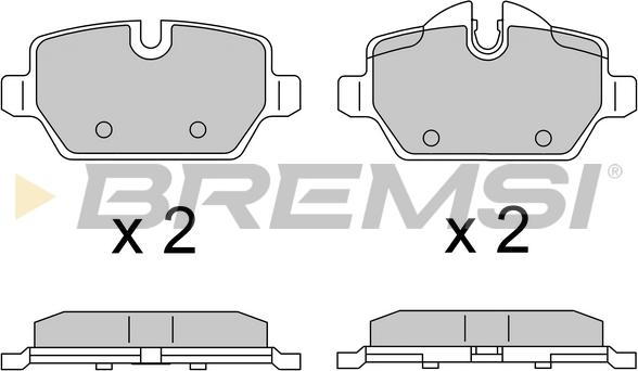 Bremsi BP3616 - Гальмівні колодки, дискові гальма autozip.com.ua