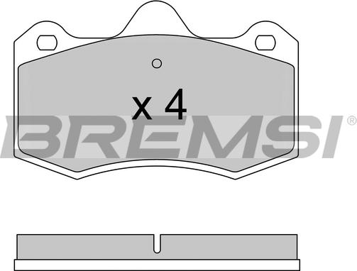 Bremsi BP3617 - Гальмівні колодки, дискові гальма autozip.com.ua