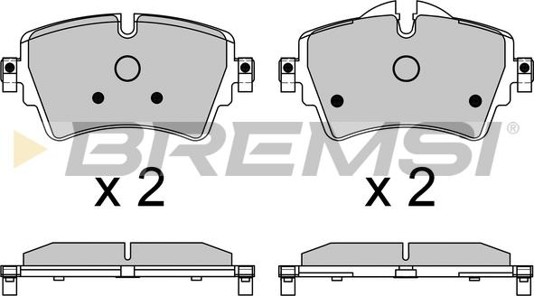 Bremsi BP3639 - Гальмівні колодки, дискові гальма autozip.com.ua