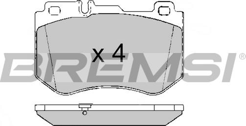 Bremsi BP3636 - Гальмівні колодки, дискові гальма autozip.com.ua