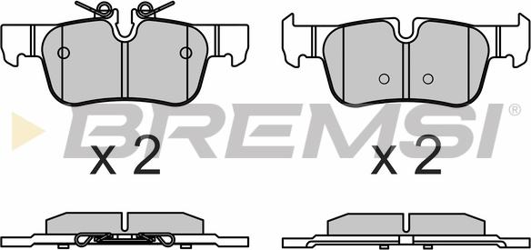 Bremsi BP3633 - Гальмівні колодки, дискові гальма autozip.com.ua