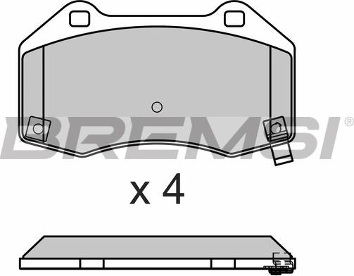 Bremsi BP3675 - Гальмівні колодки, дискові гальма autozip.com.ua