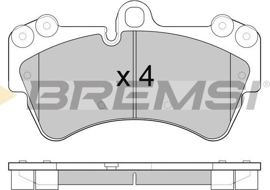 Bremsi BP3099 - Гальмівні колодки, дискові гальма autozip.com.ua