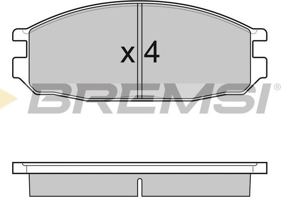 Bremsi BP3069 - Гальмівні колодки, дискові гальма autozip.com.ua