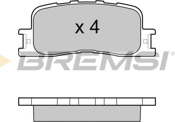 Bremsi BP3060 - Гальмівні колодки, дискові гальма autozip.com.ua