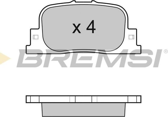 Bremsi BP3063 - Гальмівні колодки, дискові гальма autozip.com.ua