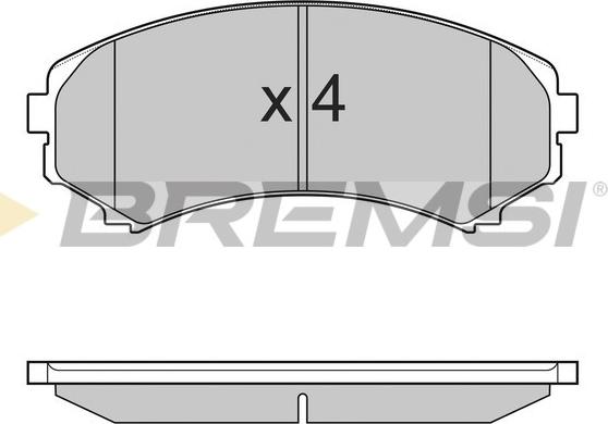 Bremsi BP3001 - Гальмівні колодки, дискові гальма autozip.com.ua