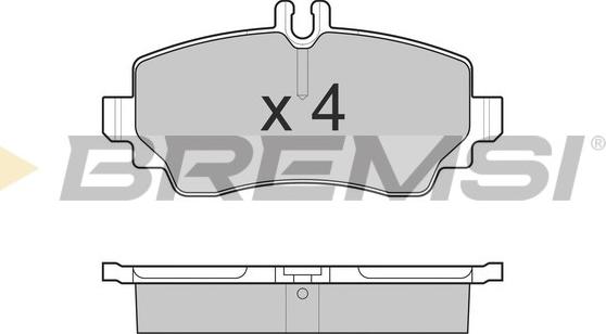 Bremsi BP3015 - Гальмівні колодки, дискові гальма autozip.com.ua