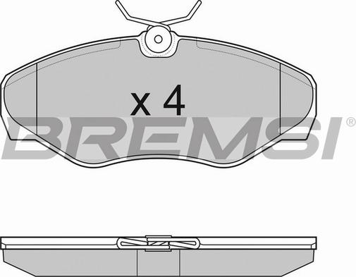 Bremsi BP3012TR - Гальмівні колодки, дискові гальма autozip.com.ua