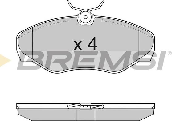Bremsi BP3012 - Гальмівні колодки, дискові гальма autozip.com.ua