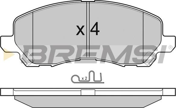 Bremsi BP3080 - Гальмівні колодки, дискові гальма autozip.com.ua