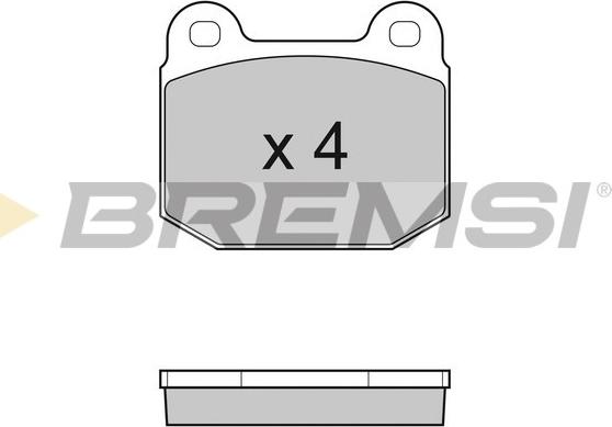 Bremsi BP3035 - Гальмівні колодки, дискові гальма autozip.com.ua