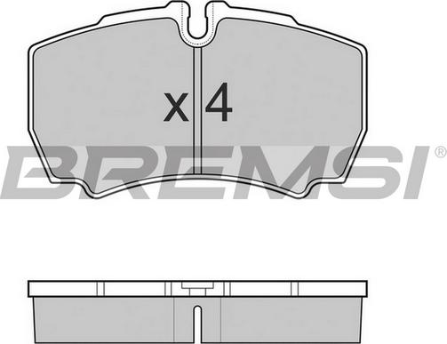 Bremsi BP3025TR - Гальмівні колодки, дискові гальма autozip.com.ua