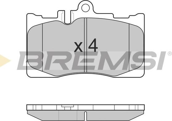 Bremsi BP3021 - Гальмівні колодки, дискові гальма autozip.com.ua