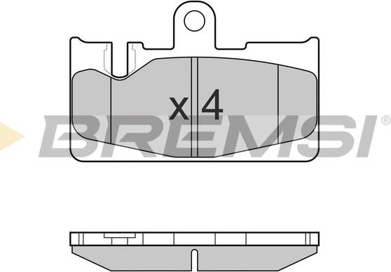 Bremsi BP3022 - Гальмівні колодки, дискові гальма autozip.com.ua