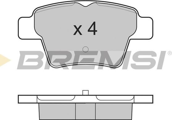 Bremsi BP3198 - Гальмівні колодки, дискові гальма autozip.com.ua