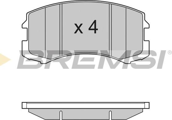 Bremsi BP3192 - Гальмівні колодки, дискові гальма autozip.com.ua