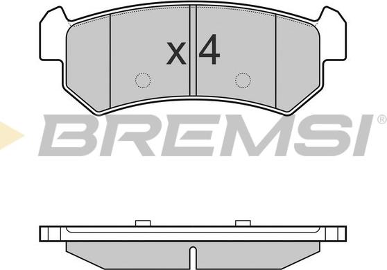 Bremsi BP3148 - Гальмівні колодки, дискові гальма autozip.com.ua