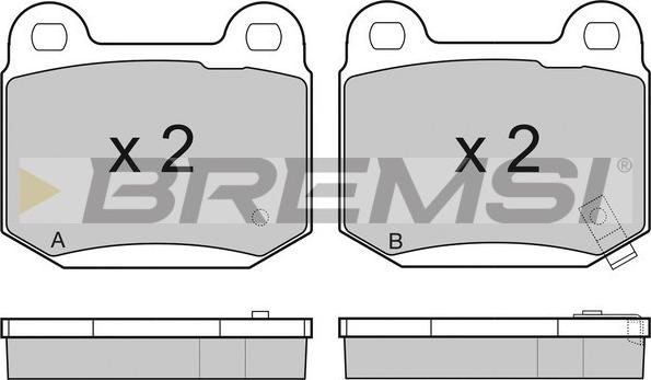 Bremsi BP3159 - Гальмівні колодки, дискові гальма autozip.com.ua