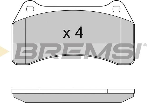 Bremsi BP3154 - Гальмівні колодки, дискові гальма autozip.com.ua