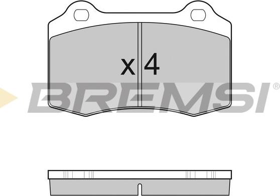 Bremsi BP3155 - Гальмівні колодки, дискові гальма autozip.com.ua