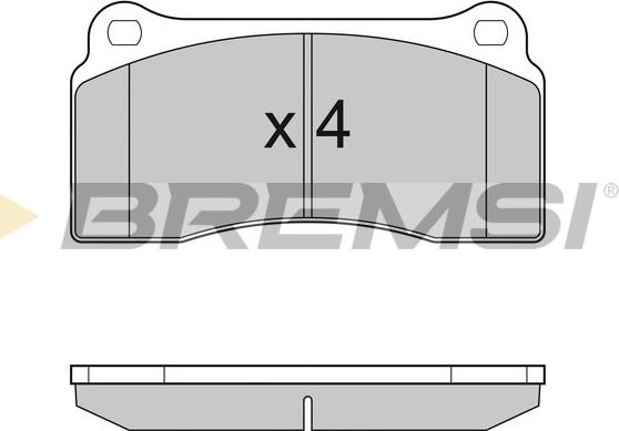 Bremsi BP3153 - Гальмівні колодки, дискові гальма autozip.com.ua