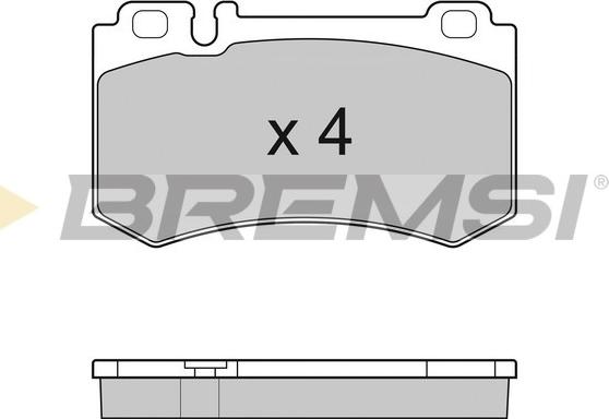 Bremsi BP3164 - Гальмівні колодки, дискові гальма autozip.com.ua