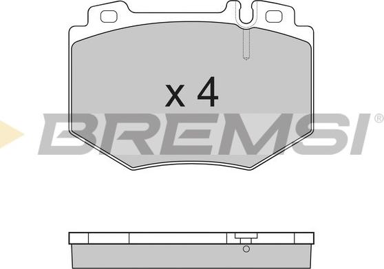 Bremsi BP3166 - Гальмівні колодки, дискові гальма autozip.com.ua