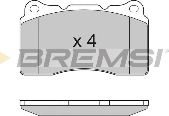 Bremsi BP3167 - Гальмівні колодки, дискові гальма autozip.com.ua