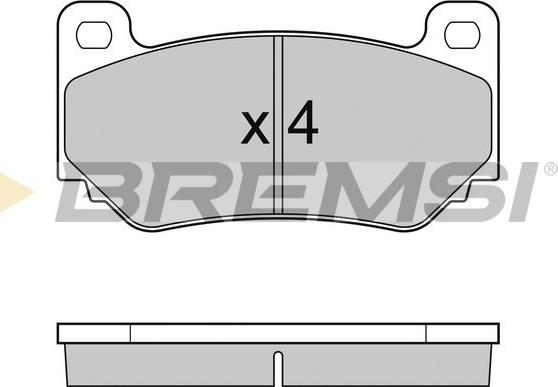 Bremsi BP3104 - Гальмівні колодки, дискові гальма autozip.com.ua
