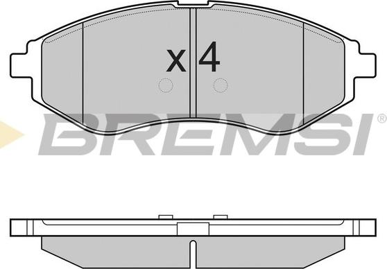 Bremsi BP3111 - Гальмівні колодки, дискові гальма autozip.com.ua