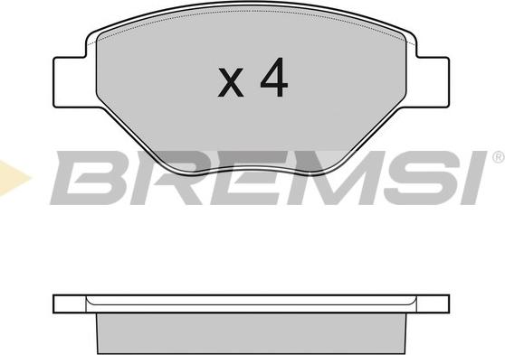 Bremsi BP3113 - Гальмівні колодки, дискові гальма autozip.com.ua