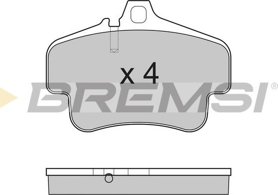 Bremsi BP3180 - Гальмівні колодки, дискові гальма autozip.com.ua