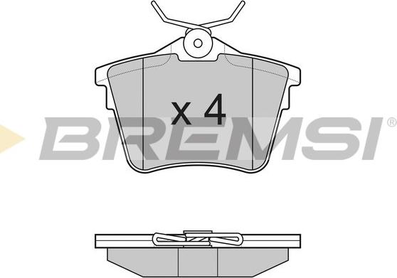 Bremsi BP3183 - Гальмівні колодки, дискові гальма autozip.com.ua